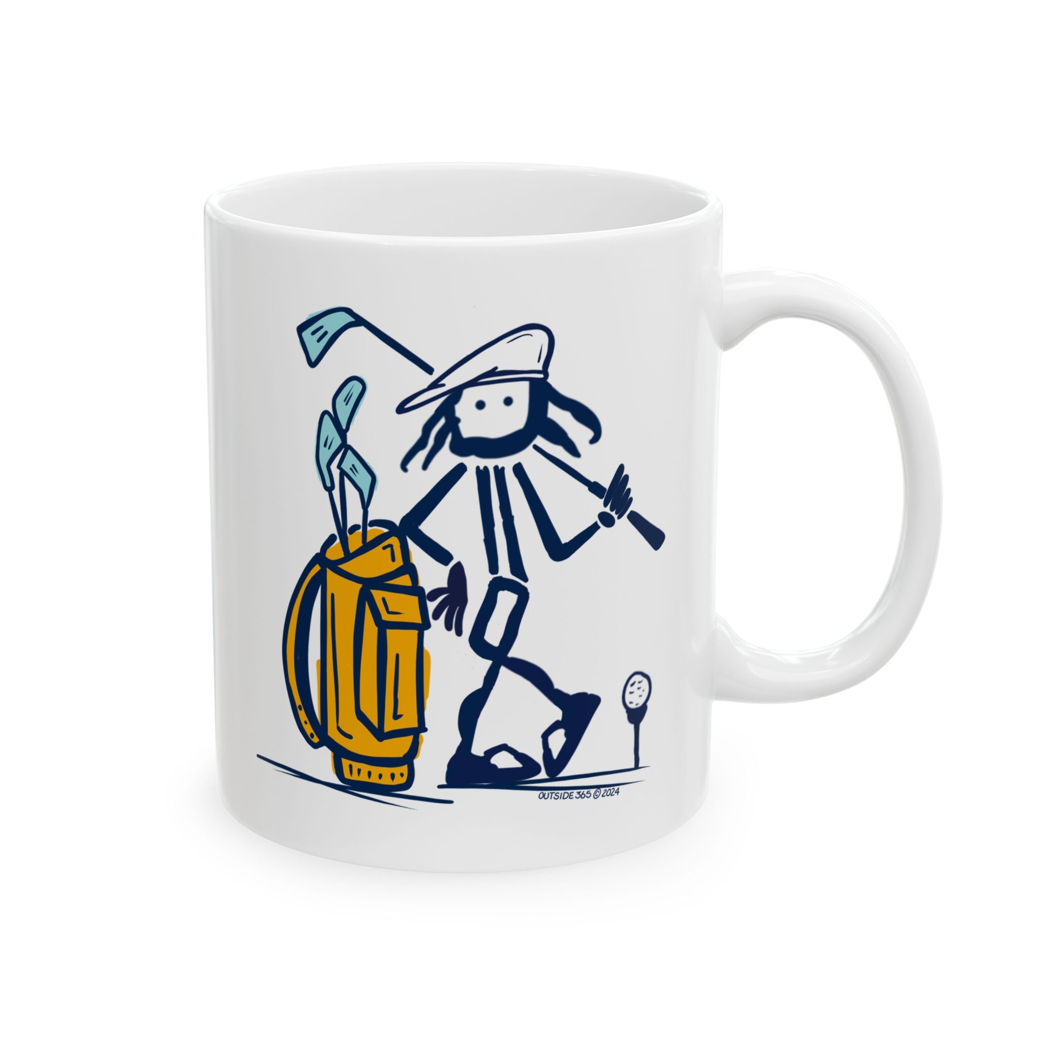 Outside 365 Golfing - Ceramic Mug (11oz, 15oz)