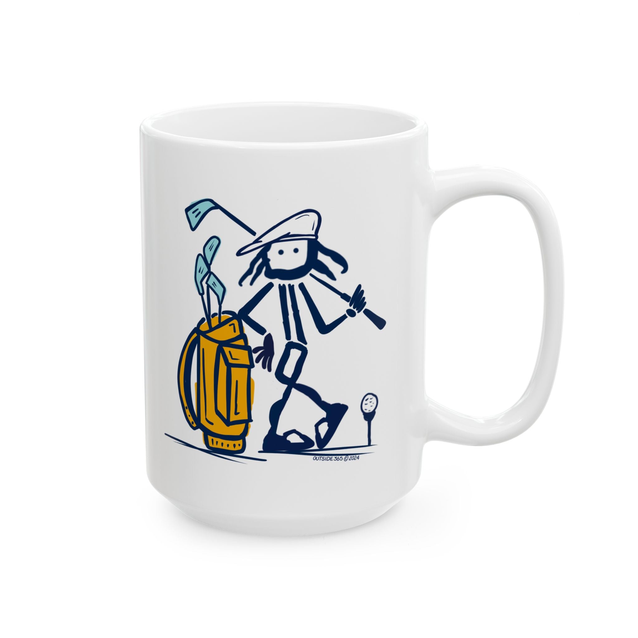 Outside 365 Golfing - Ceramic Mug (11oz, 15oz)