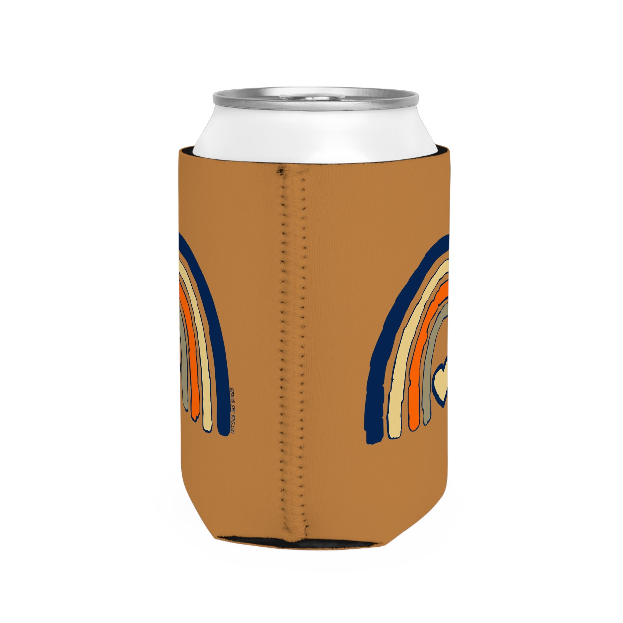Outside 365 Heart /Rainbow - Can Koozie Sleeve