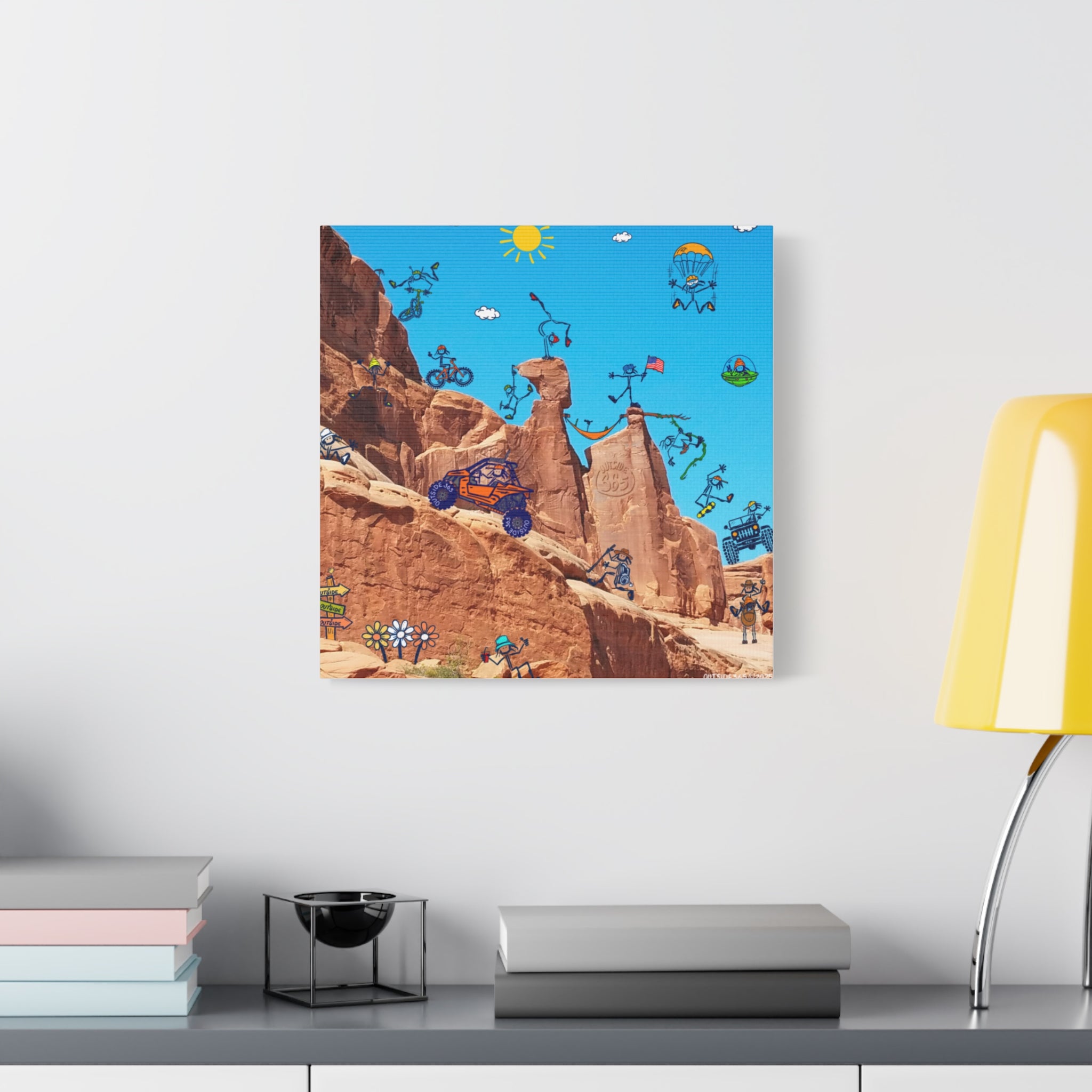 Outside 365 - Skid Da KID Moab Collage Canvas Print