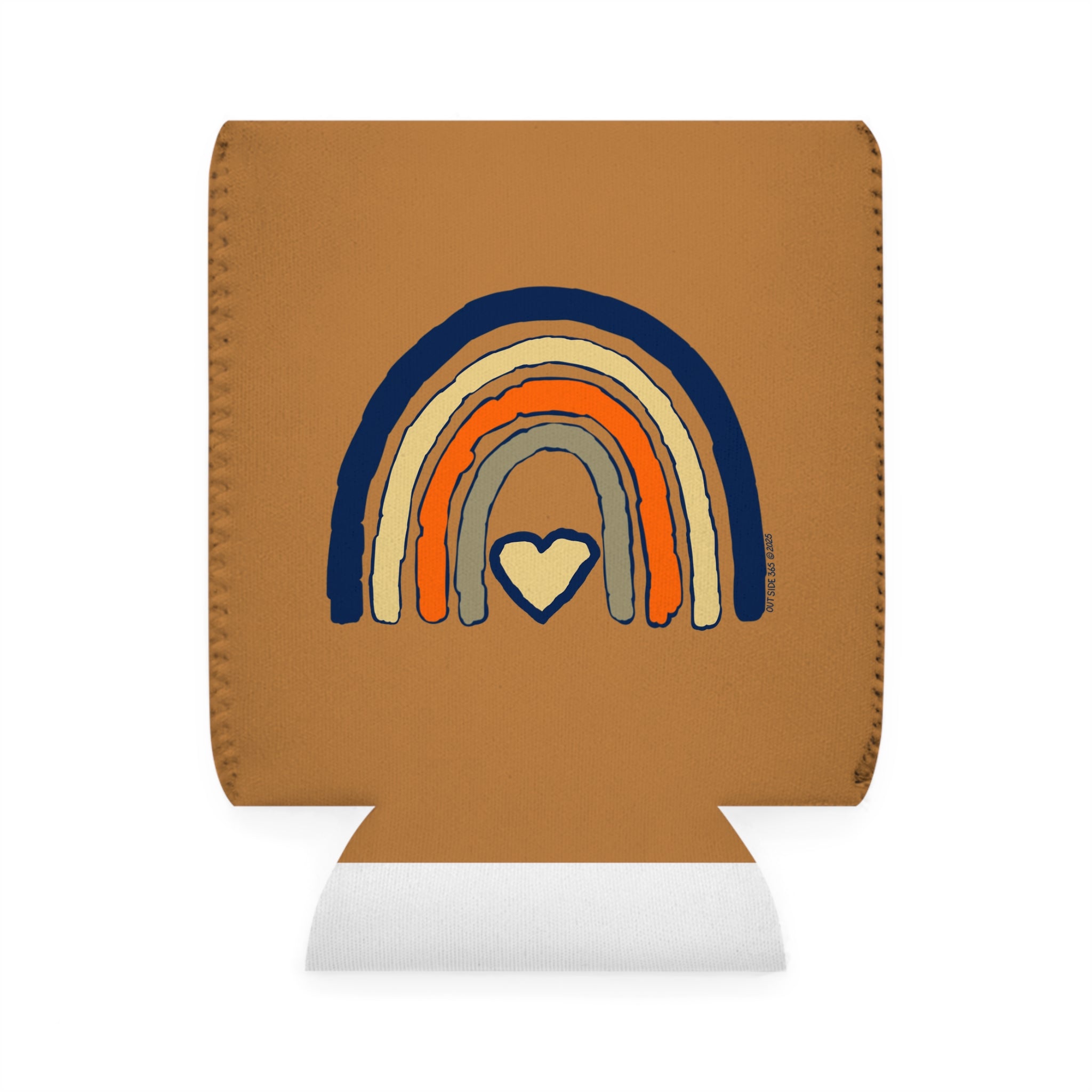 Outside 365 Heart /Rainbow - Can Koozie Sleeve