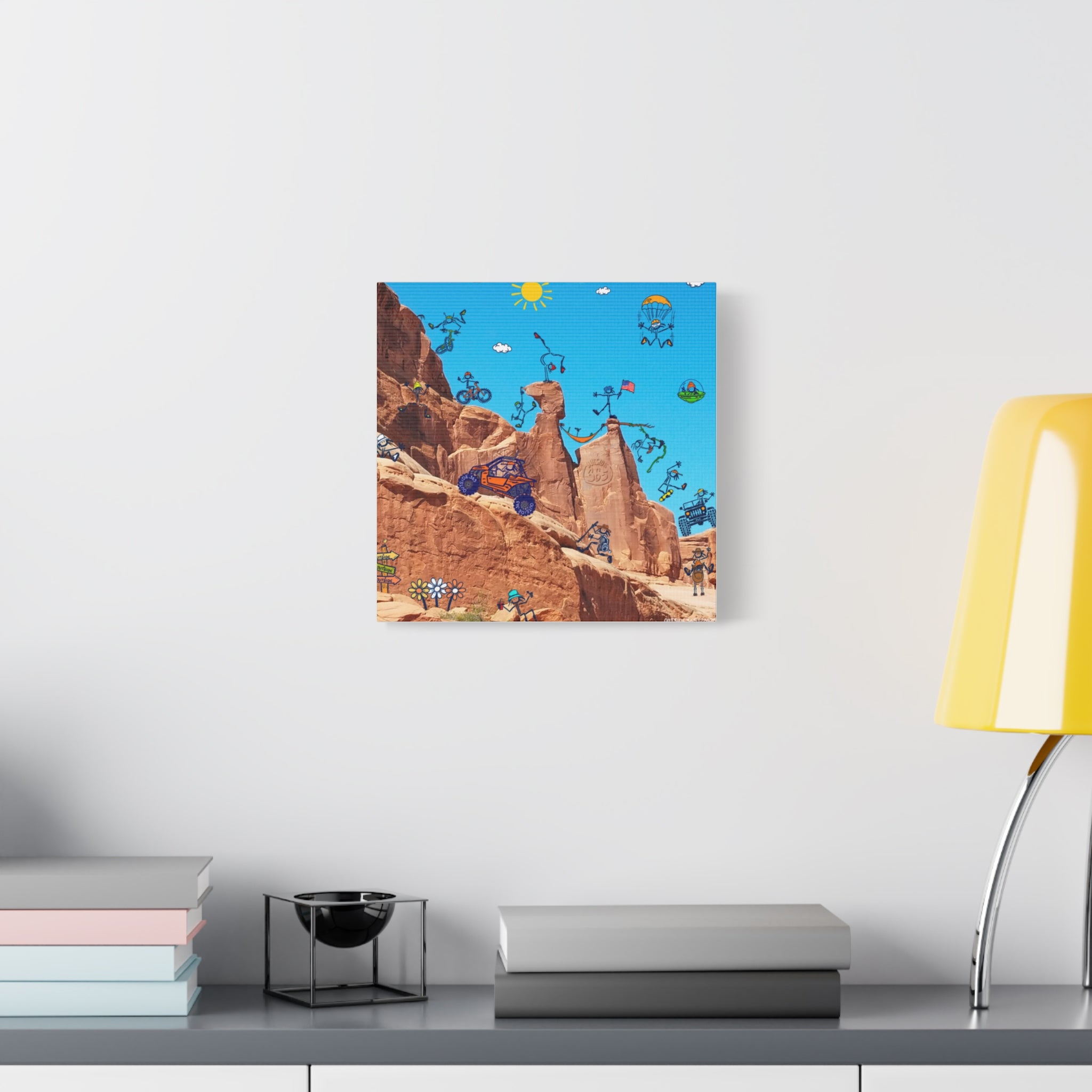 Outside 365 - Skid Da KID Moab Collage Canvas Print